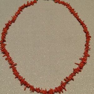 Red coral necklace